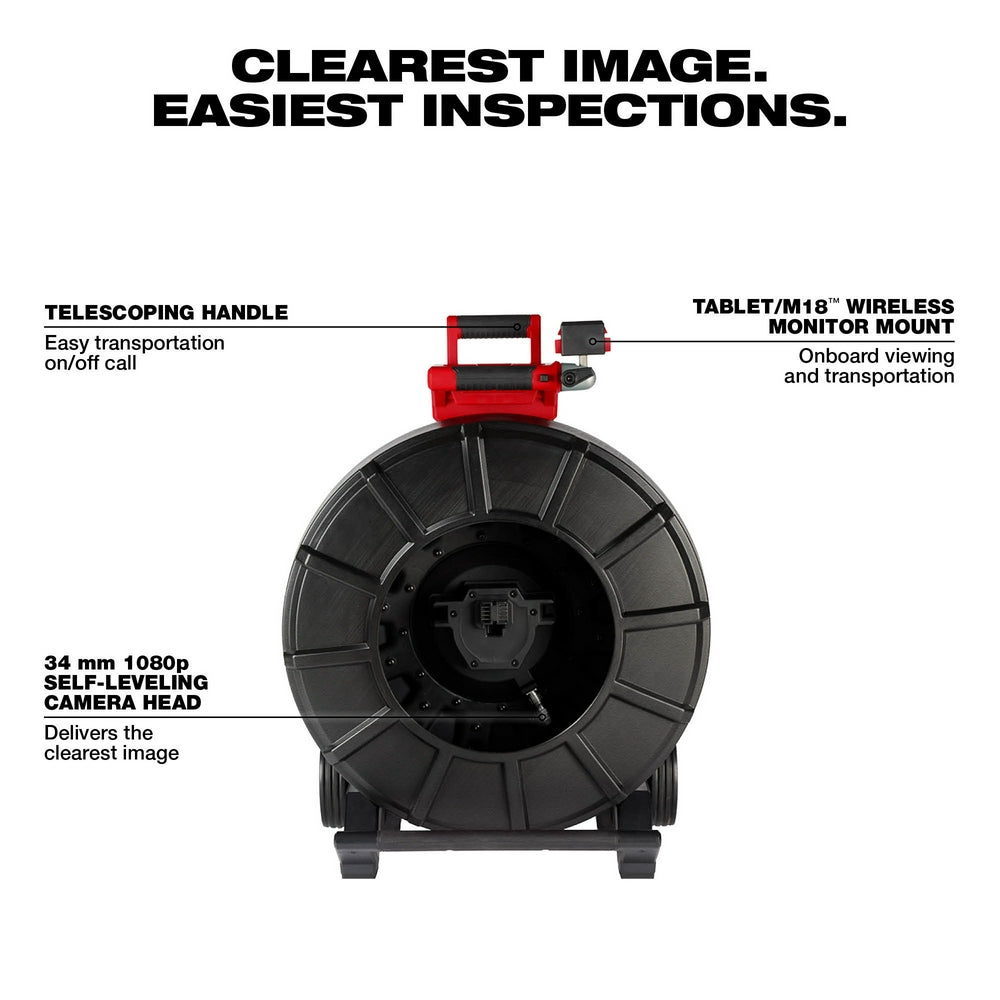 M18™ 325' Stiff Pipeline Inspection Reel