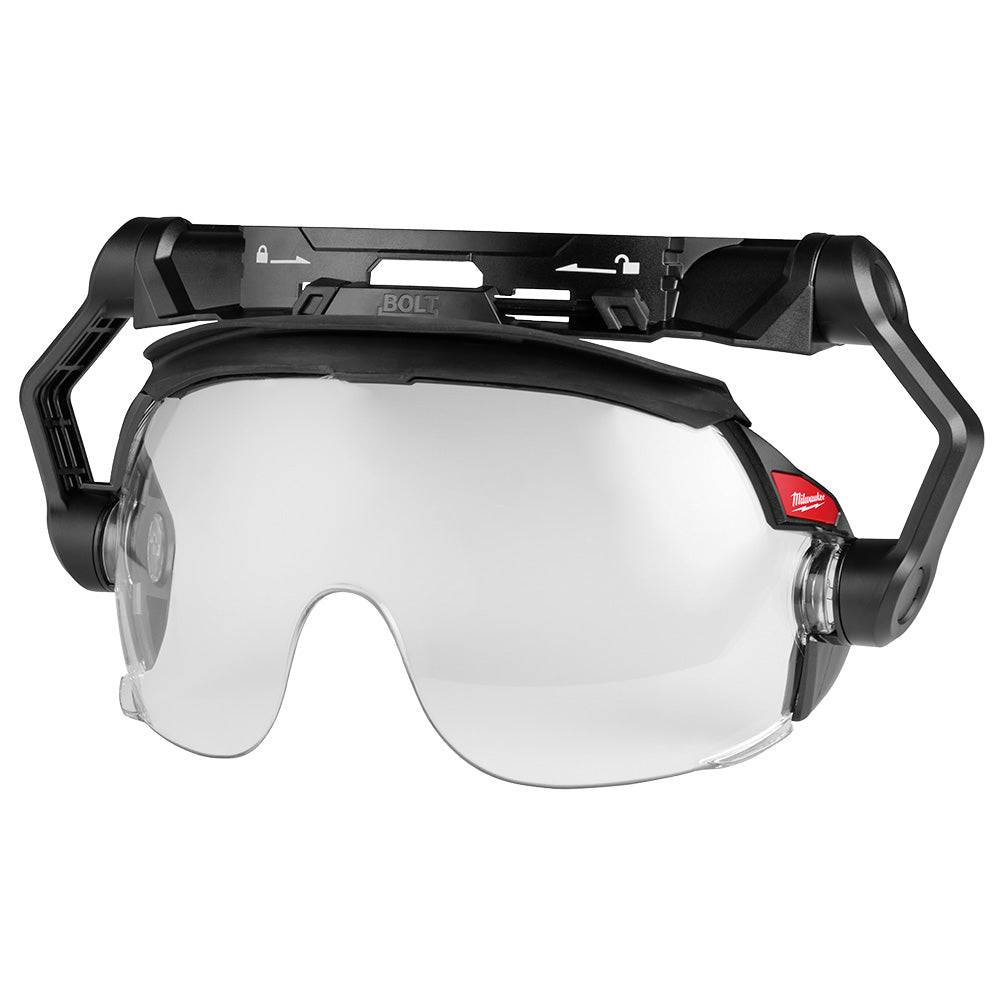 BOLT™ Gasketed Eye Visor - Clear Dual Coat Lens (Compatible with Milwaukee® BOLT™ Safety Helmets & BOLT™ Hard Hats)