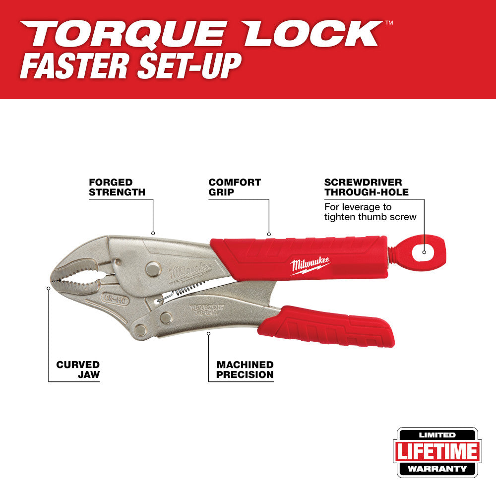 10 in. TORQUE LOCK™ Curved Jaw Locking Pliers With Grip