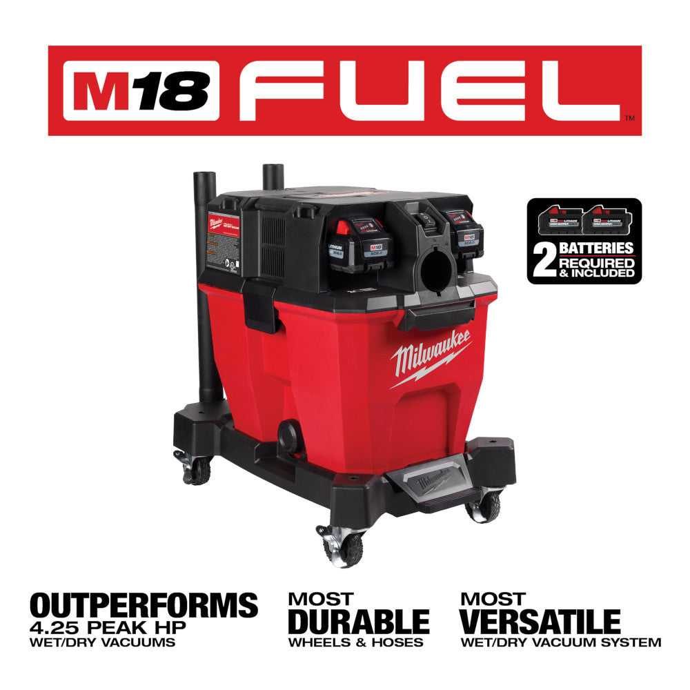 M18 FUEL™ 9 Gallon Dual-Battery Wet/Dry Vacuum Kit