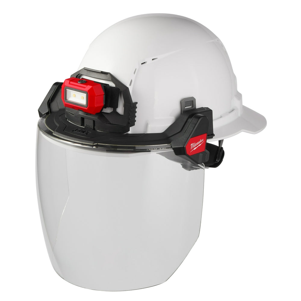 BOLT™ Full Face Shield - Clear Dual Coat Lens (Compatible with Safety Helmets & Hard Hats)