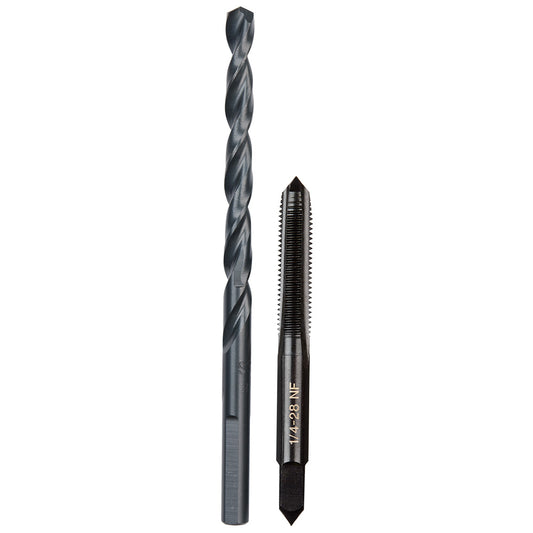 1/4"-28 NF Straight Flute Plug Tap & #3 Drill Bit