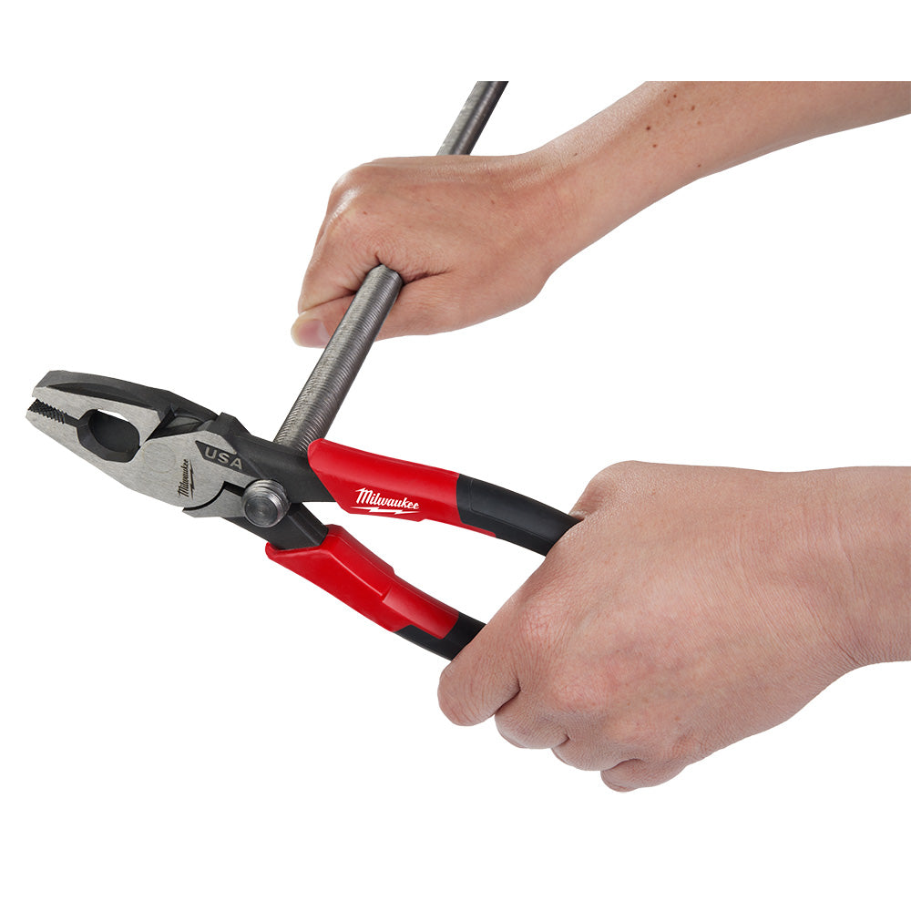 9" Lineman's Comfort Grip Pliers w/ Thread Cleaner (USA)