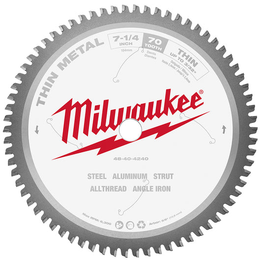 7-1/4" Thin Metal Cutting Circular Saw Blade