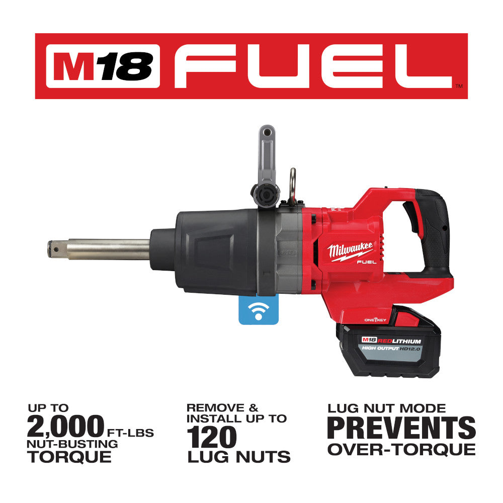 M18 FUEL™ 1 in. D-Handle Ext Anvil High Torque Impact Wrench w/ ONE-KEY™ Kit