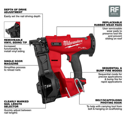 M18 FUEL™ Coil Roofing Nailer