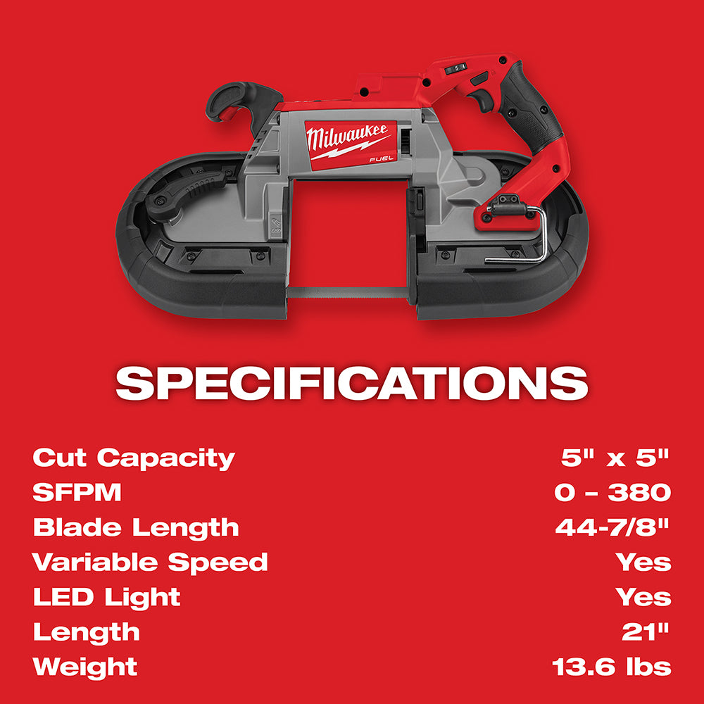M18 FUEL™ Deep Cut Dual-Trigger Band Saw