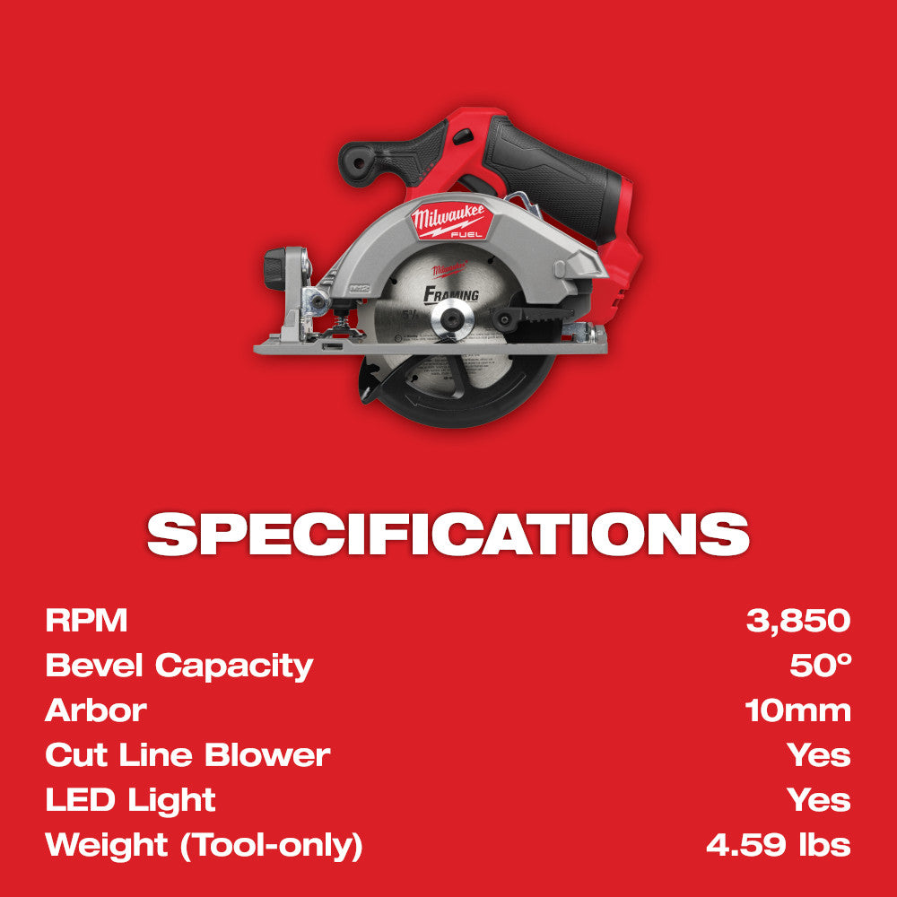 M12 FUEL™ 5-3/8" Circular Saw