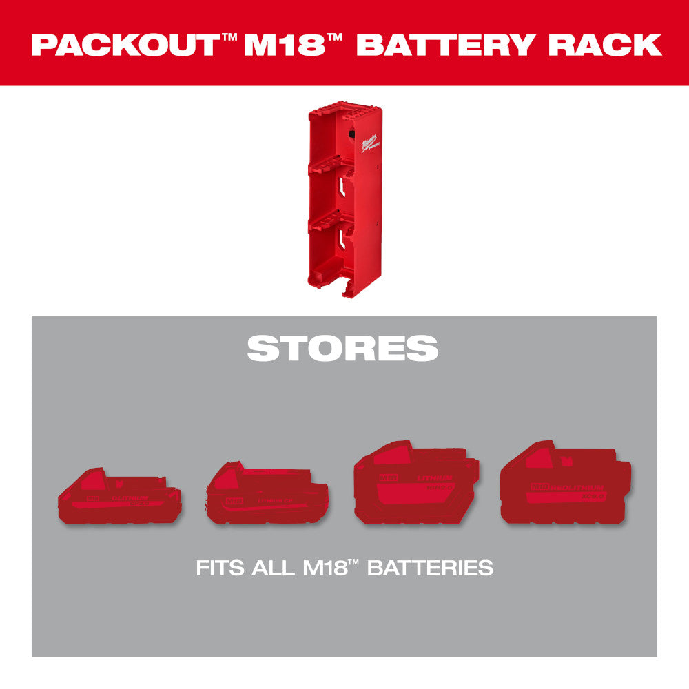 PACKOUT™ M18™ Battery Rack