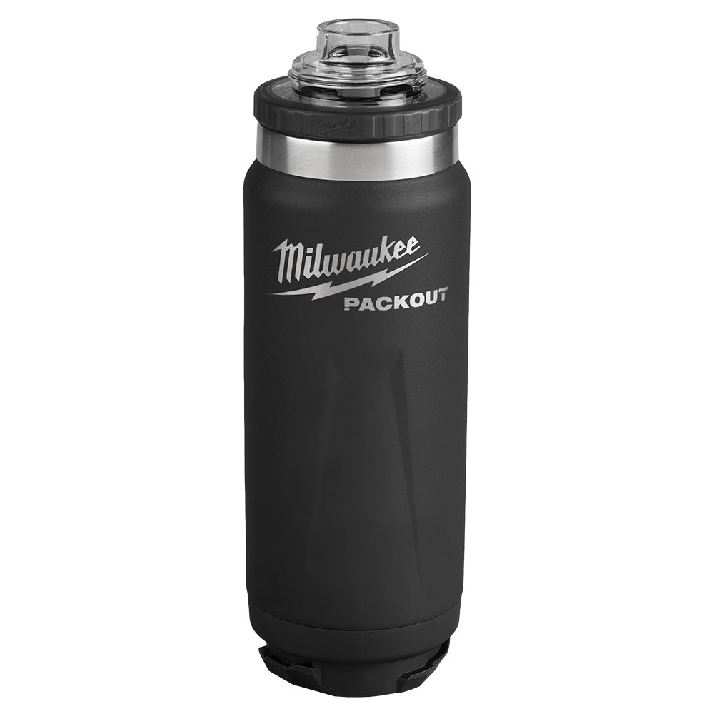 PACKOUT™ 24oz Insulated Bottle with Chug Lid - Black