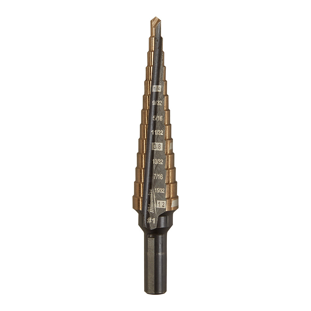 Cobalt Step Drill Bit #1 (1/8"-1/2")