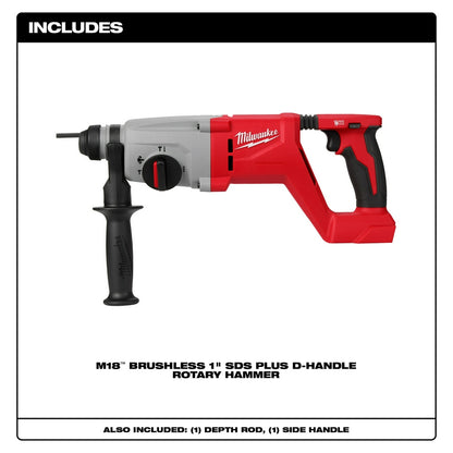 M18™ Brushless 1” SDS Plus D-Handle Rotary Hammer