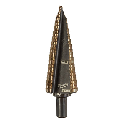 Cobalt Step Drill Bit #9 (7/8-1-1/8")