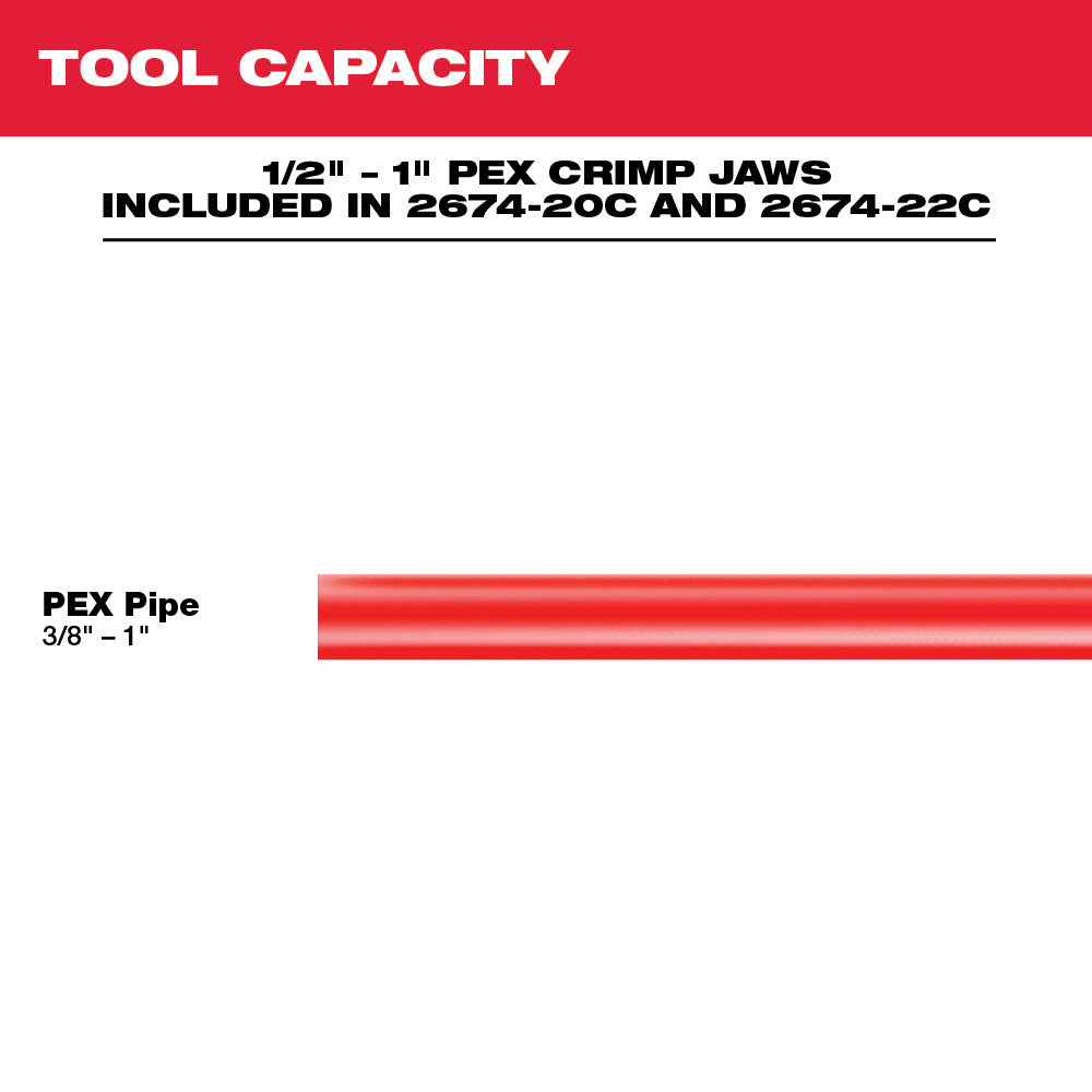 M18™ Short Throw Press Tool Kit w/ PEX Crimp Jaws