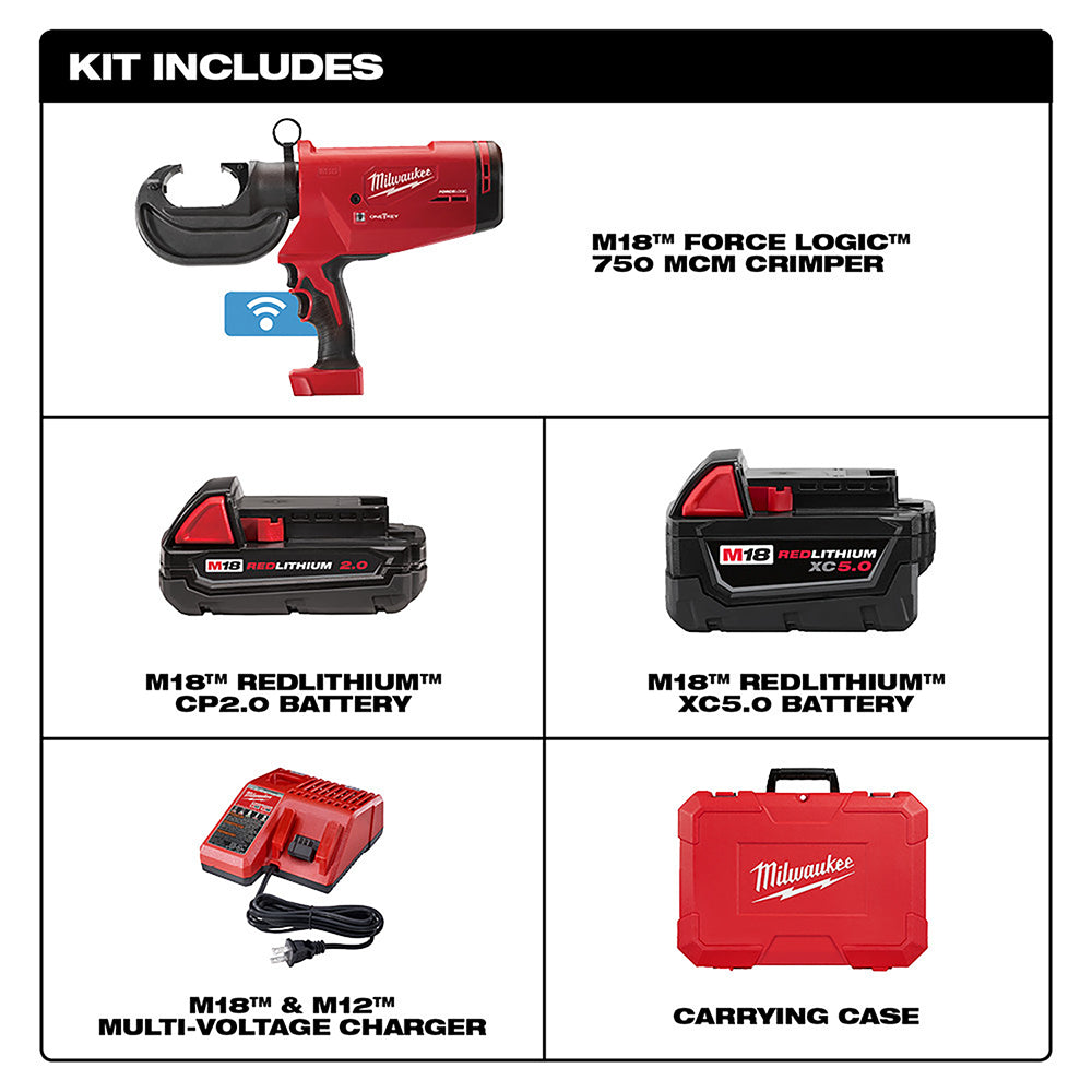 M18™ FORCE LOGIC™ 750 MCM Crimper