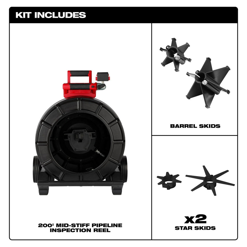 M18™ 200’ Mid-Stiff Pipeline Inspection Reel
