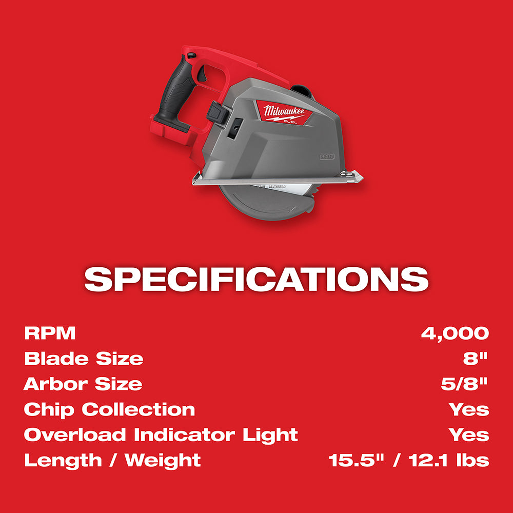 M18 FUEL™ 8 in. Metal Cutting Circular Saw