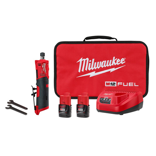 M12 FUEL™ Straight Die Grinder 2 Battery Kit