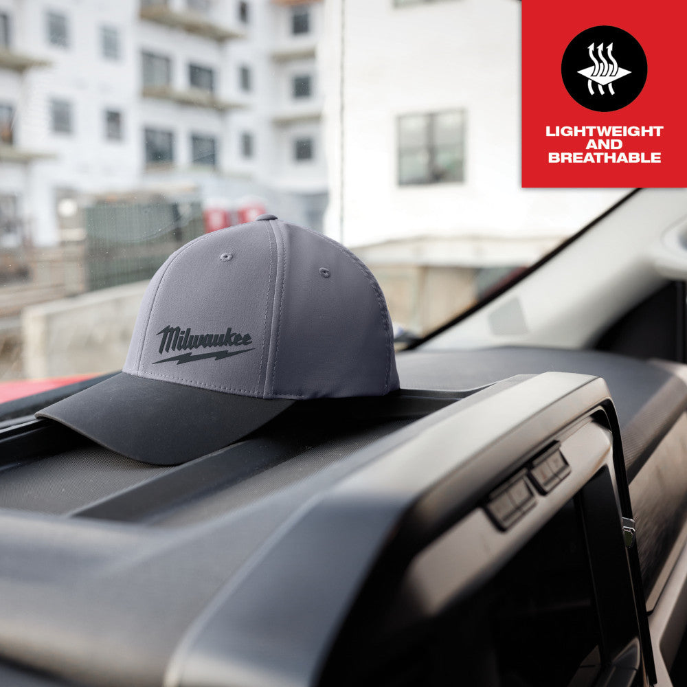 WORKSKIN™  Performance Fitted Hat - Dark Gray LXL