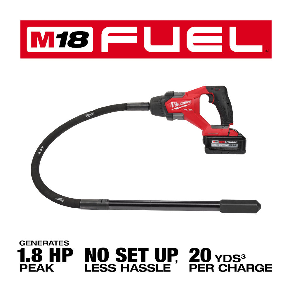 M18 FUEL™ 4' Concrete Pencil Vibrator Kit