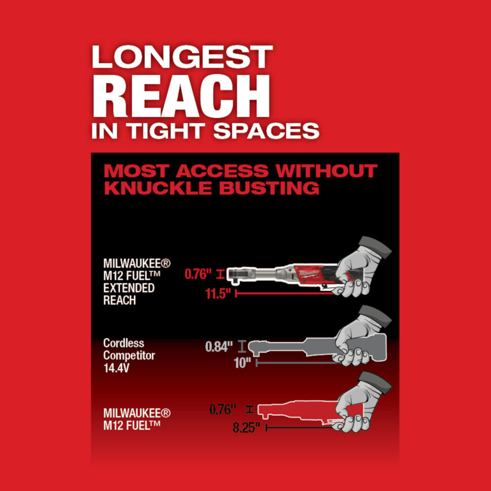 M12 FUEL™ 3/8 in. Extended Reach Ratchet