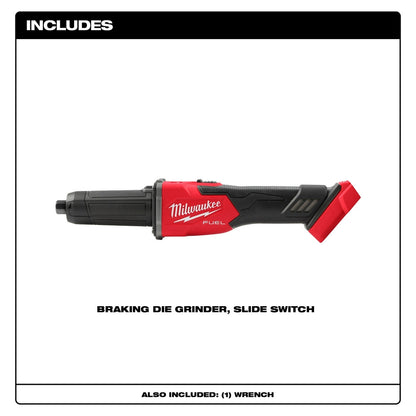 M18 FUEL™ Braking Die Grinder, Slide Switch