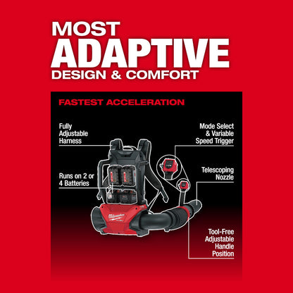 M18 FUEL™ Dual Battery Backpack Blower