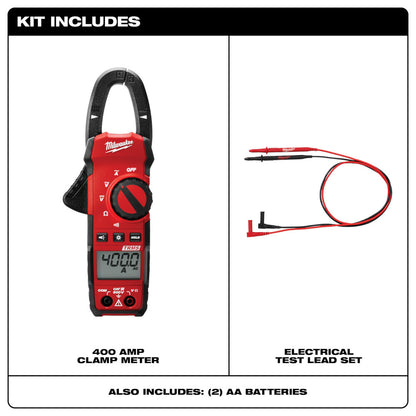 Heavy-Duty True-RMS 400 Amp Electrical Clamp Meter