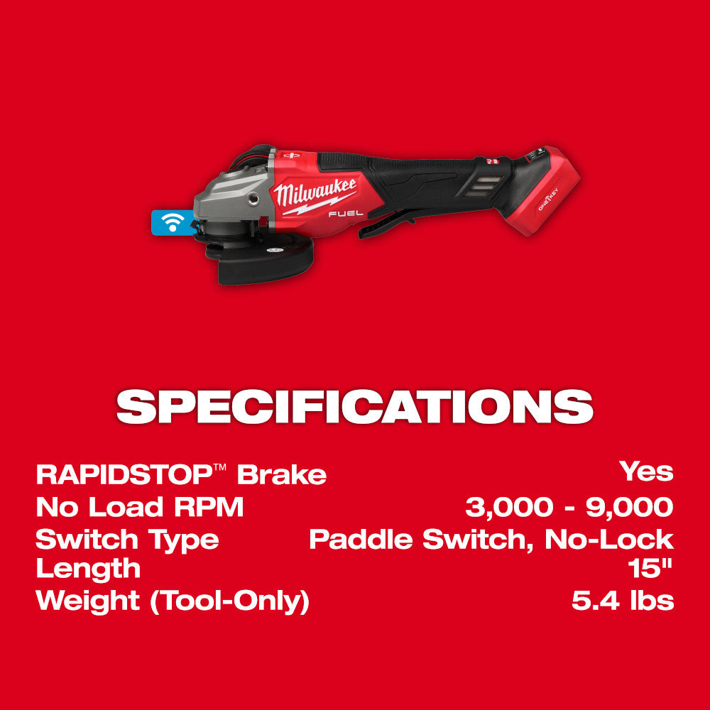 M18 FUEL™ 7" Variable Speed Braking Grinder