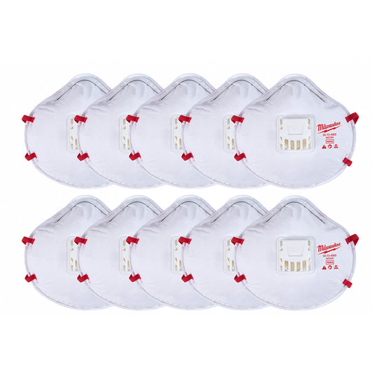 10PK N95 Valved Respirator