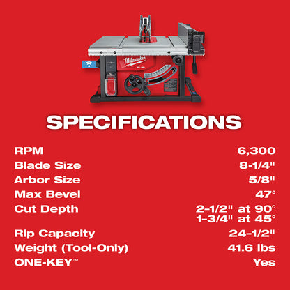 M18 FUEL™ 8-1/4 in. Table Saw with ONE-KEY™ Kit