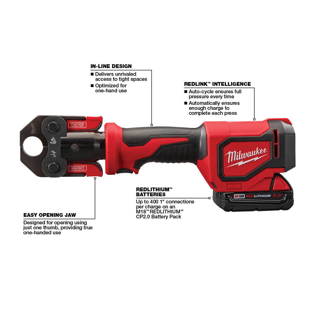 M18™ Short Throw Press Tool Kit w/ PEX Crimp Jaws
