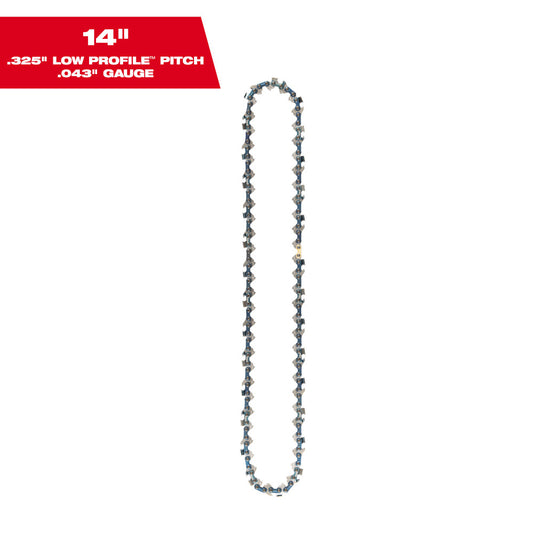 14" .325" LOW PROFILE™ Pitch, .043" Gauge Saw Chain