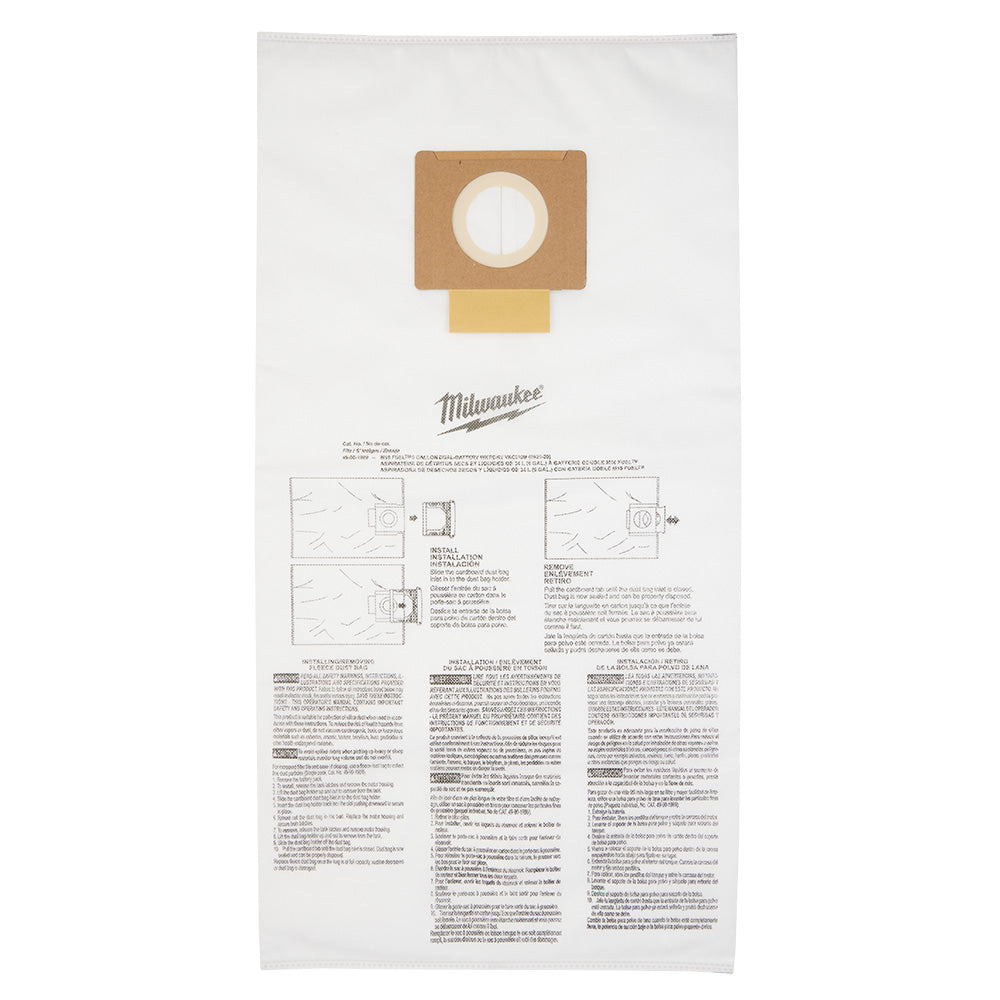 Fleece Dust Bags (5PK) - 9 Gallon