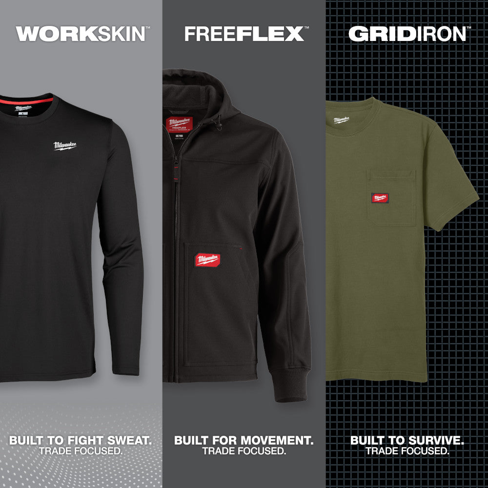 FREEFLEX™ Hybrid Work Tee - Long Sleeve - Gray L