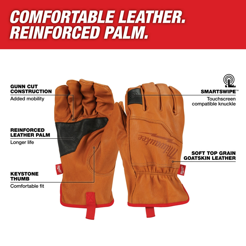 Goatskin Leather Gloves - XL
