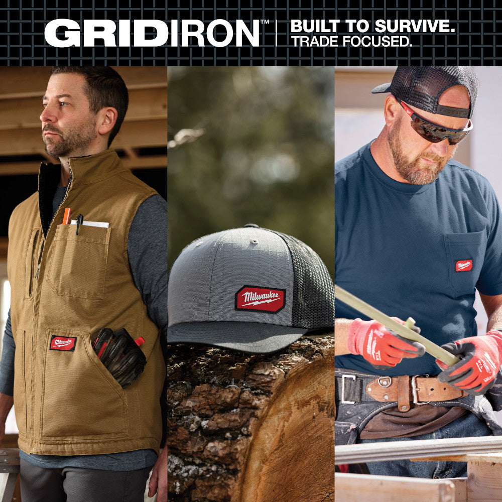 GRIDIRON™ Snapback Trucker Hat - Gray
