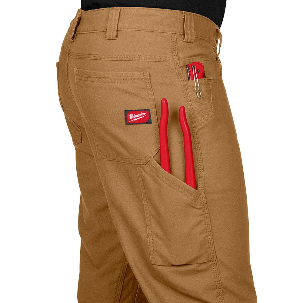 Heavy Duty Flex Work Pants - Khaki 4032