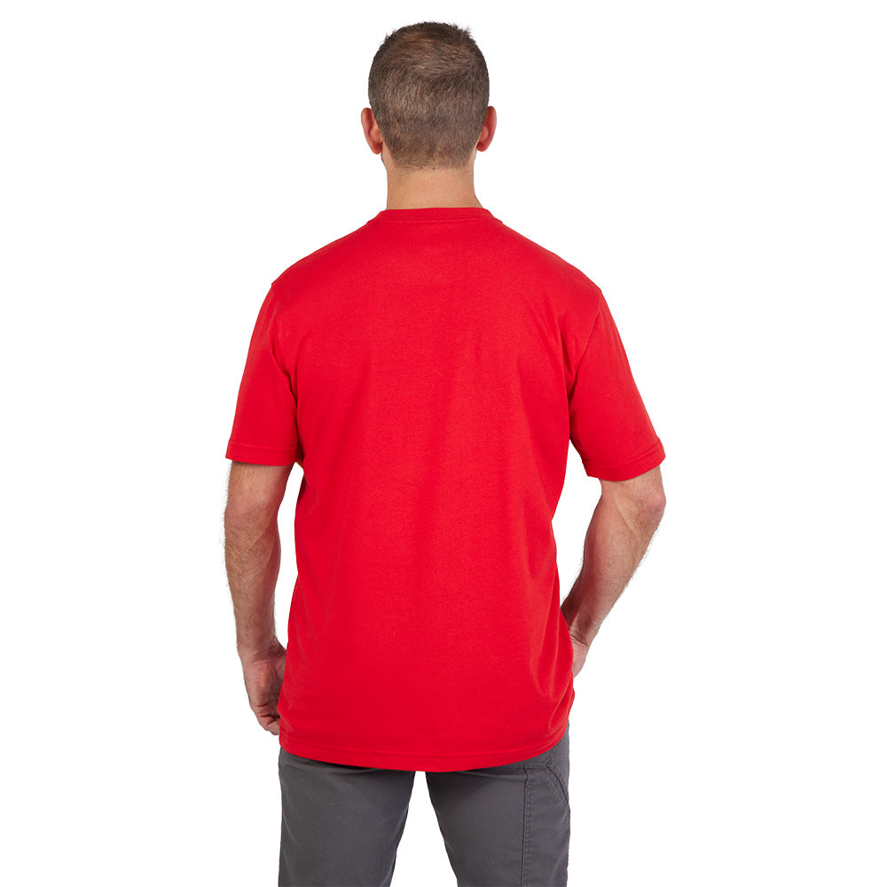 Heavy Duty T-Shirt - Short Sleeve Logo Red L