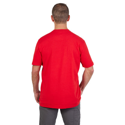 Heavy Duty T-Shirt - Short Sleeve Logo Red L