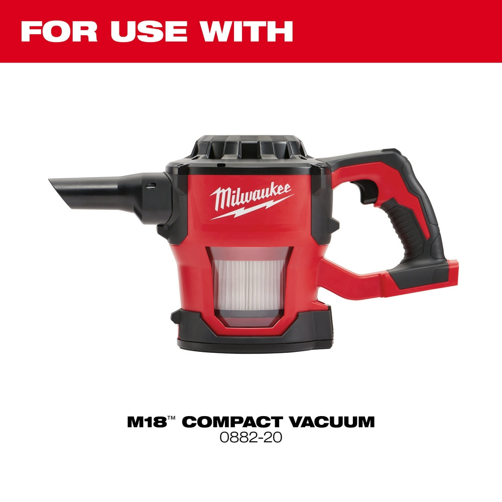 For use with M18 Compact Vacuum #0882-20