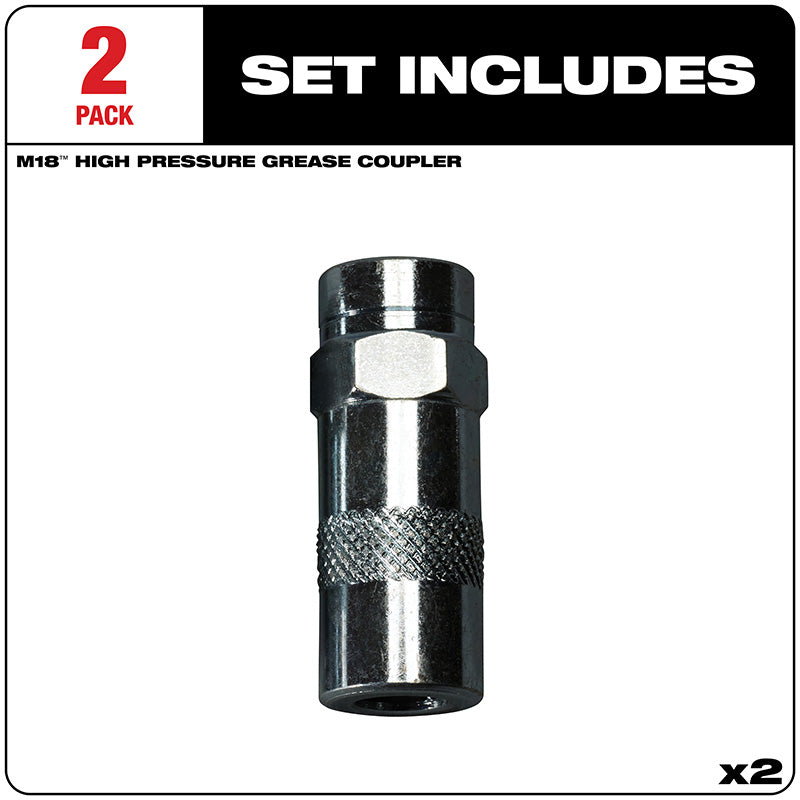 High Pressure Grease Coupler 2-Pack
