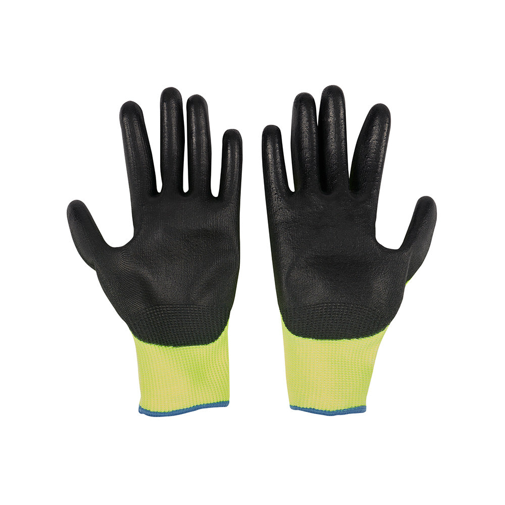 High Visibility Cut Level 2 Polyurethane Dipped Gloves - M