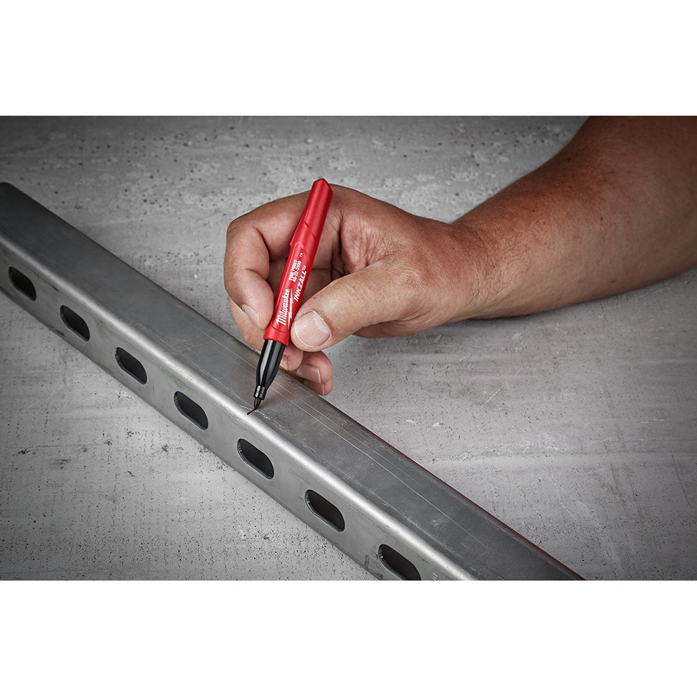 INKZALL™ 12PC Fine Point Black Marker
