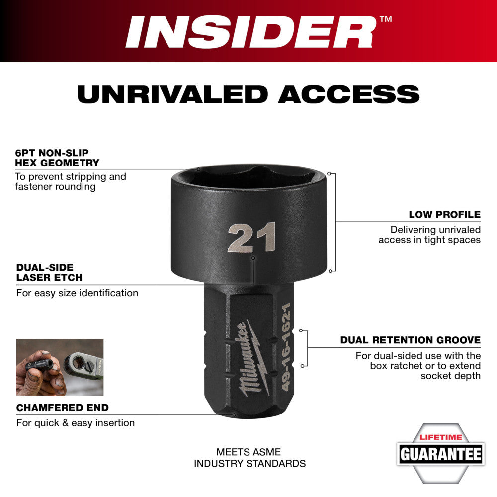 INSIDER™ Box Ratchet Socket 6 Point 5/8"