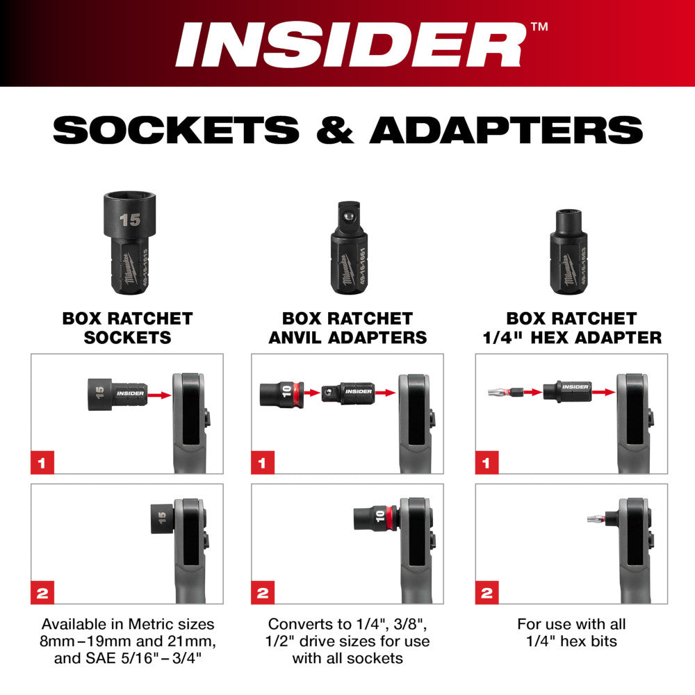 INSIDER™ Box Ratchet Socket 6 Point 5/8"