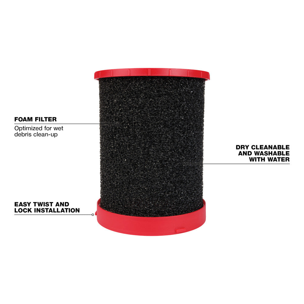 Large Wet/Dry Vacuum Foam Wet Filter