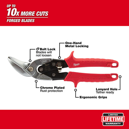 Left Cutting Offset Aviation Snips