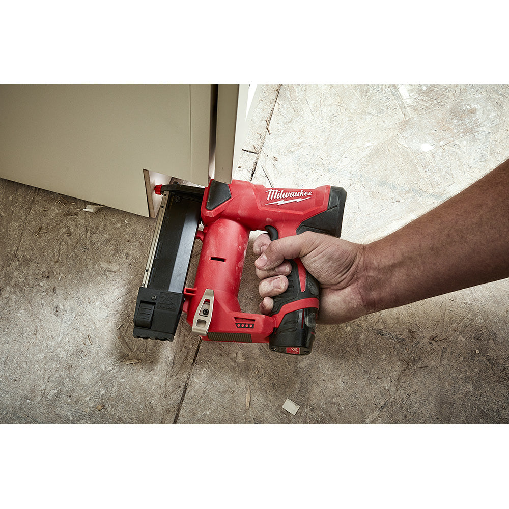 M12™ 23 Gauge Pin Nailer in jobsite