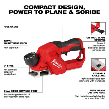 M12™ Brushless 2" Planer specs
